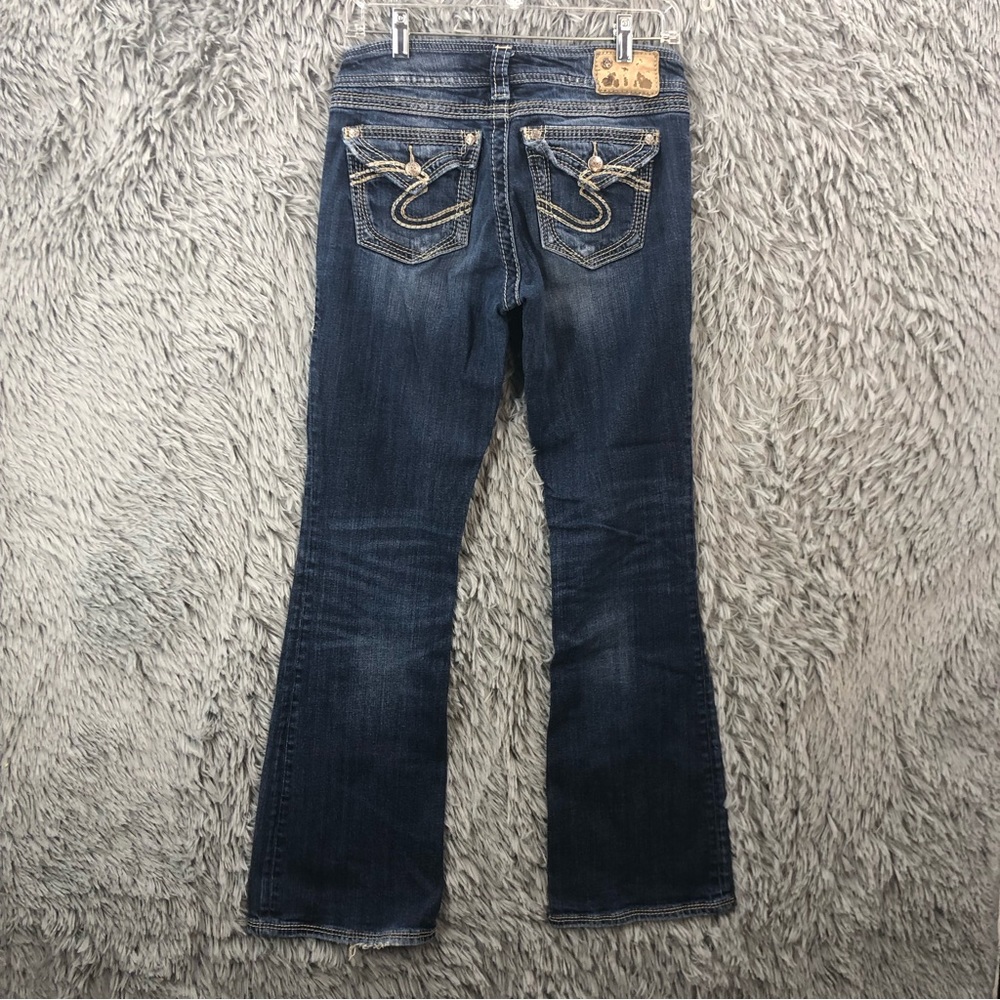 Silver Jeans Womens 28 Suki Surplus Whiskered Bootcut Jeans